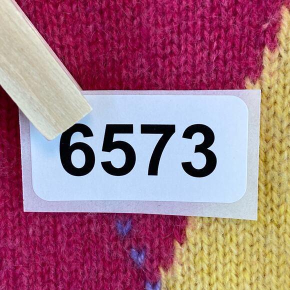 Lilly Pulitzer Tan Cashmere Argyle Long Sleeve V-Neck Preppy Sweater Size XS - Picture 8 of 8